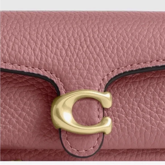 Coach Tabby Bag Charm Peony Pink Gold NWT CCZ00 - Picture 5 of 5